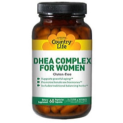 DHEA 25 mg Complexo Feminino, 60 cápsulas - Country Life